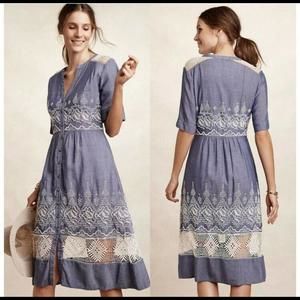 Anthropologie's Moulinette Dress - Size 4P, Chic & Timeless!